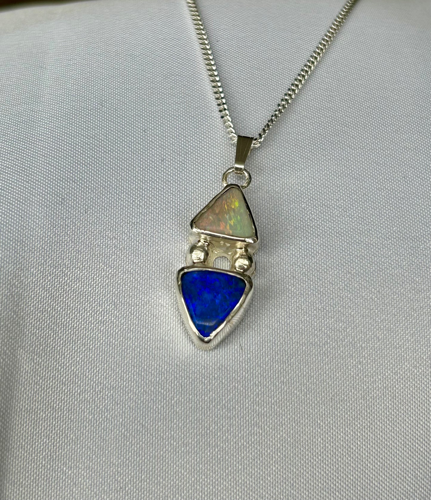 Double Opal pendant