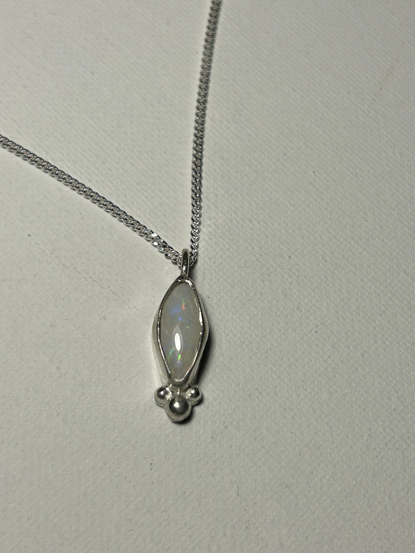 White drop pendant