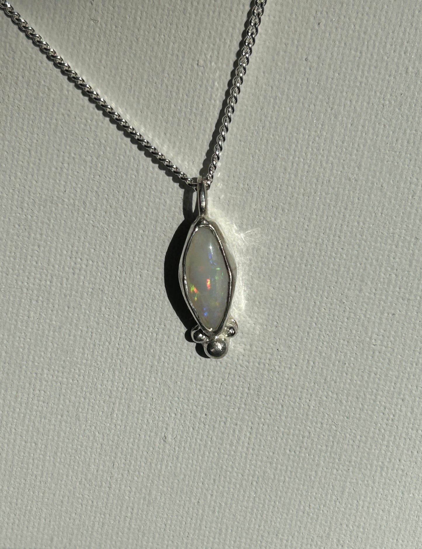 White drop pendant