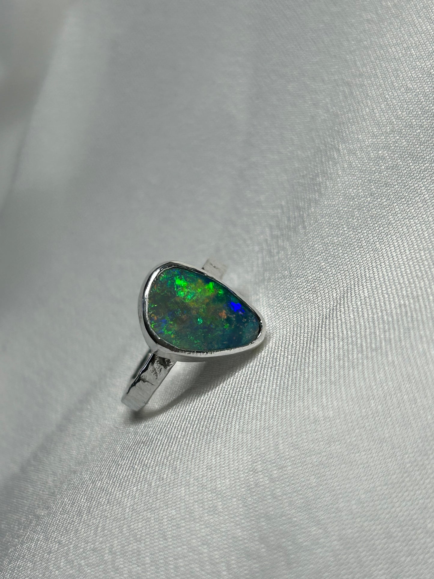 Rainbow Opal Ring