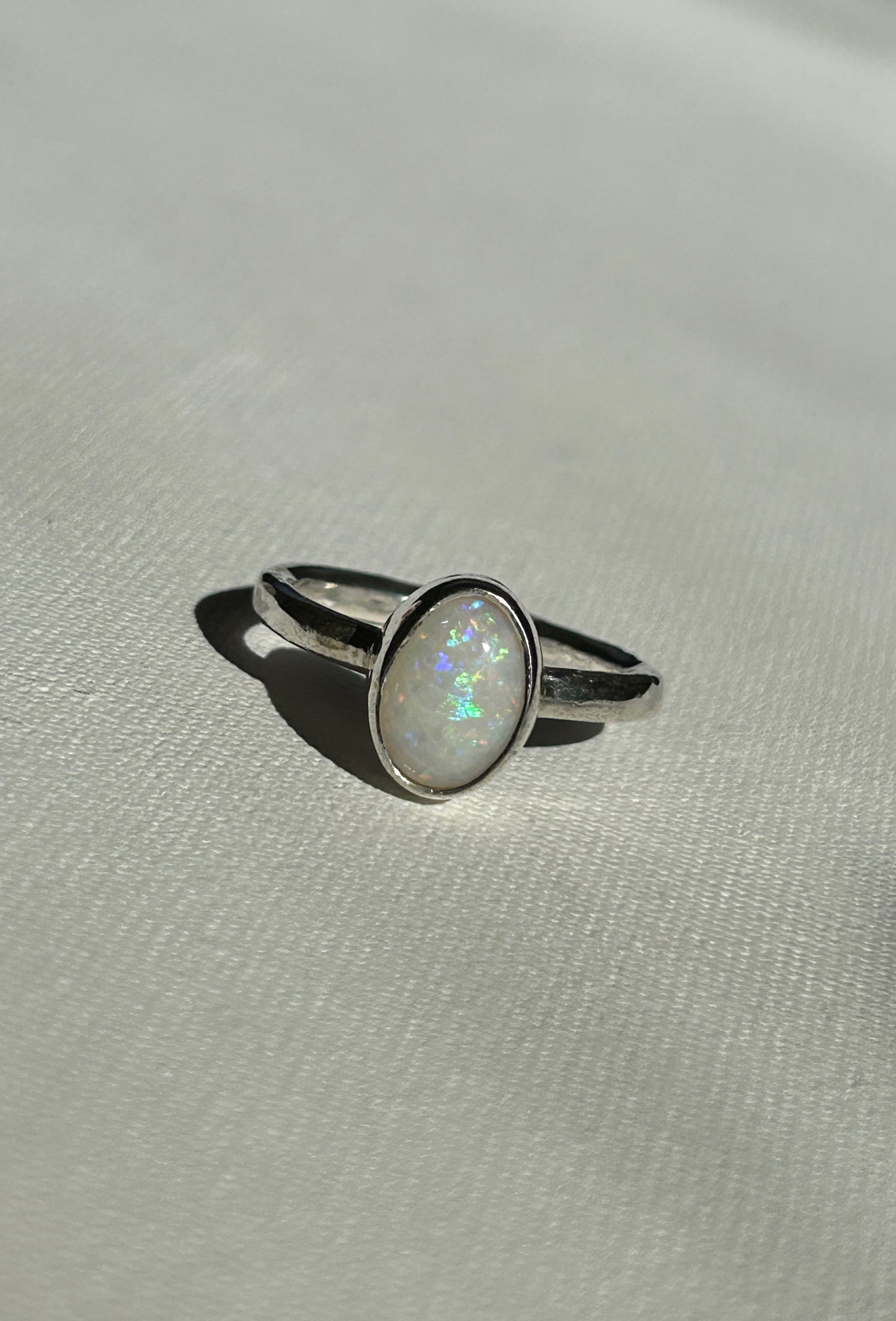 Coober Pedy opal ring