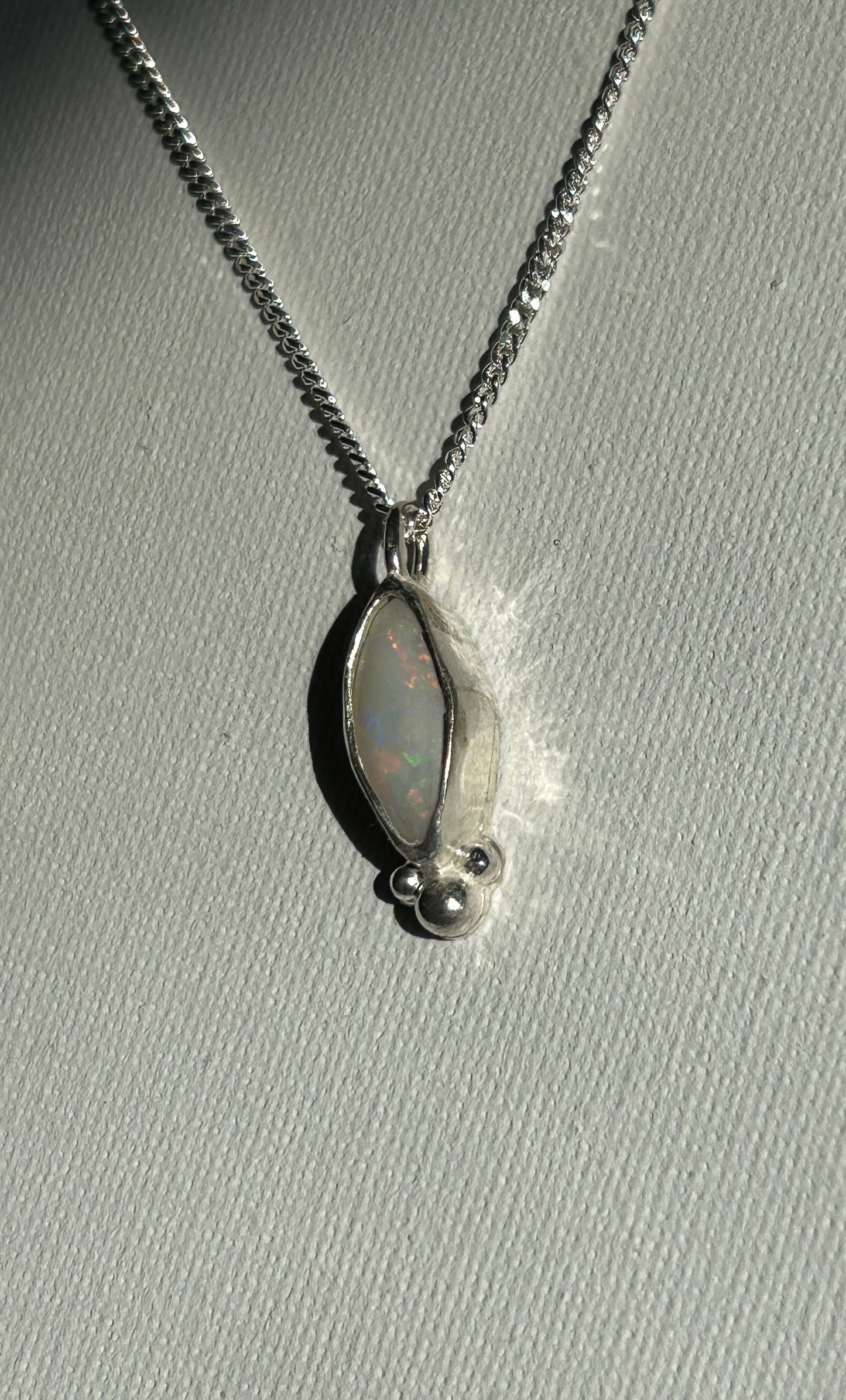 White drop pendant