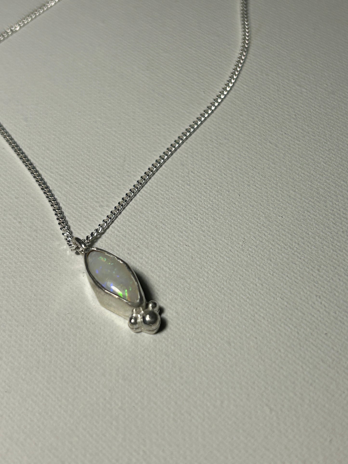 White drop pendant