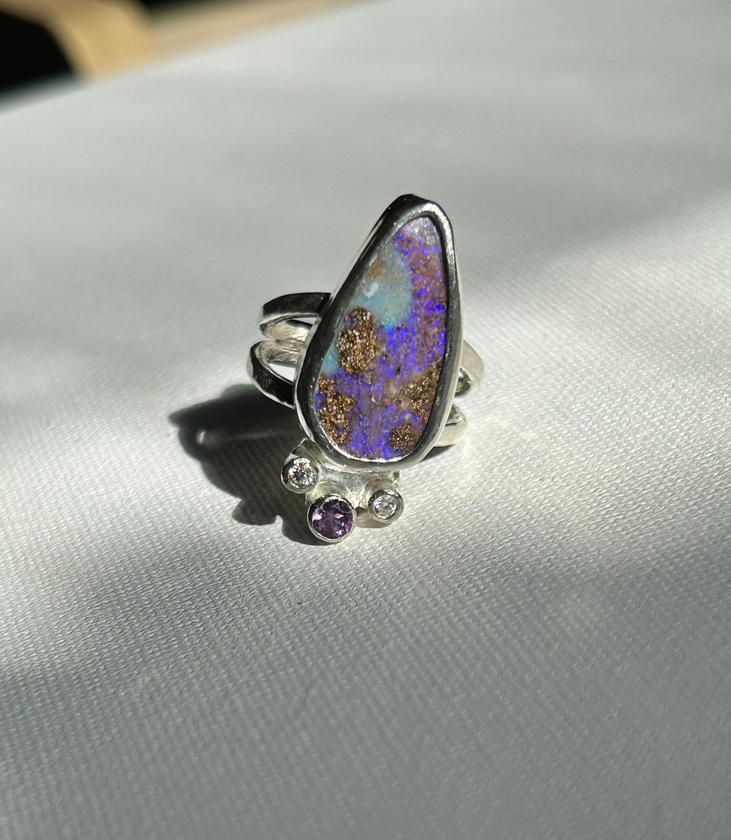 Purple passion crown ring