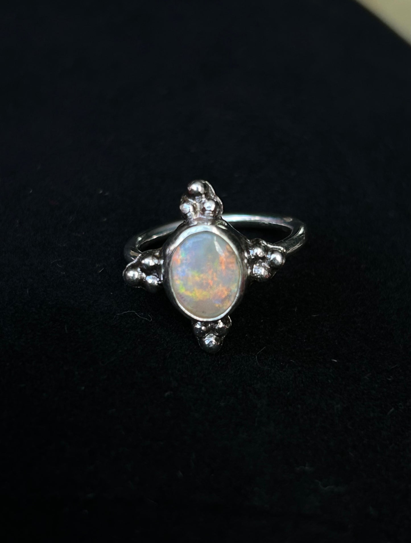 Opal Accent Ring