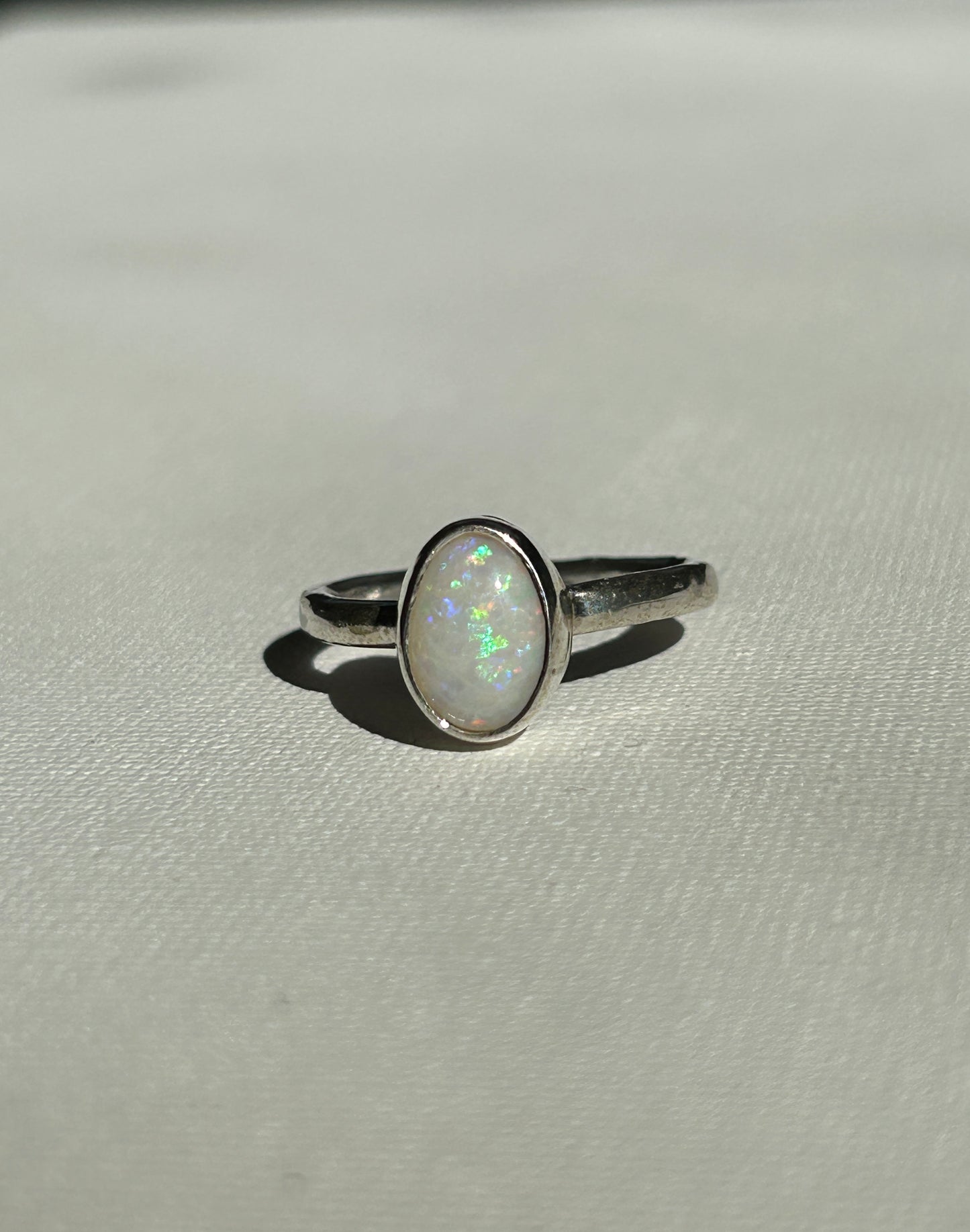 Coober Pedy opal ring