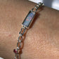 Boulder opal and Tourmaline bracelet