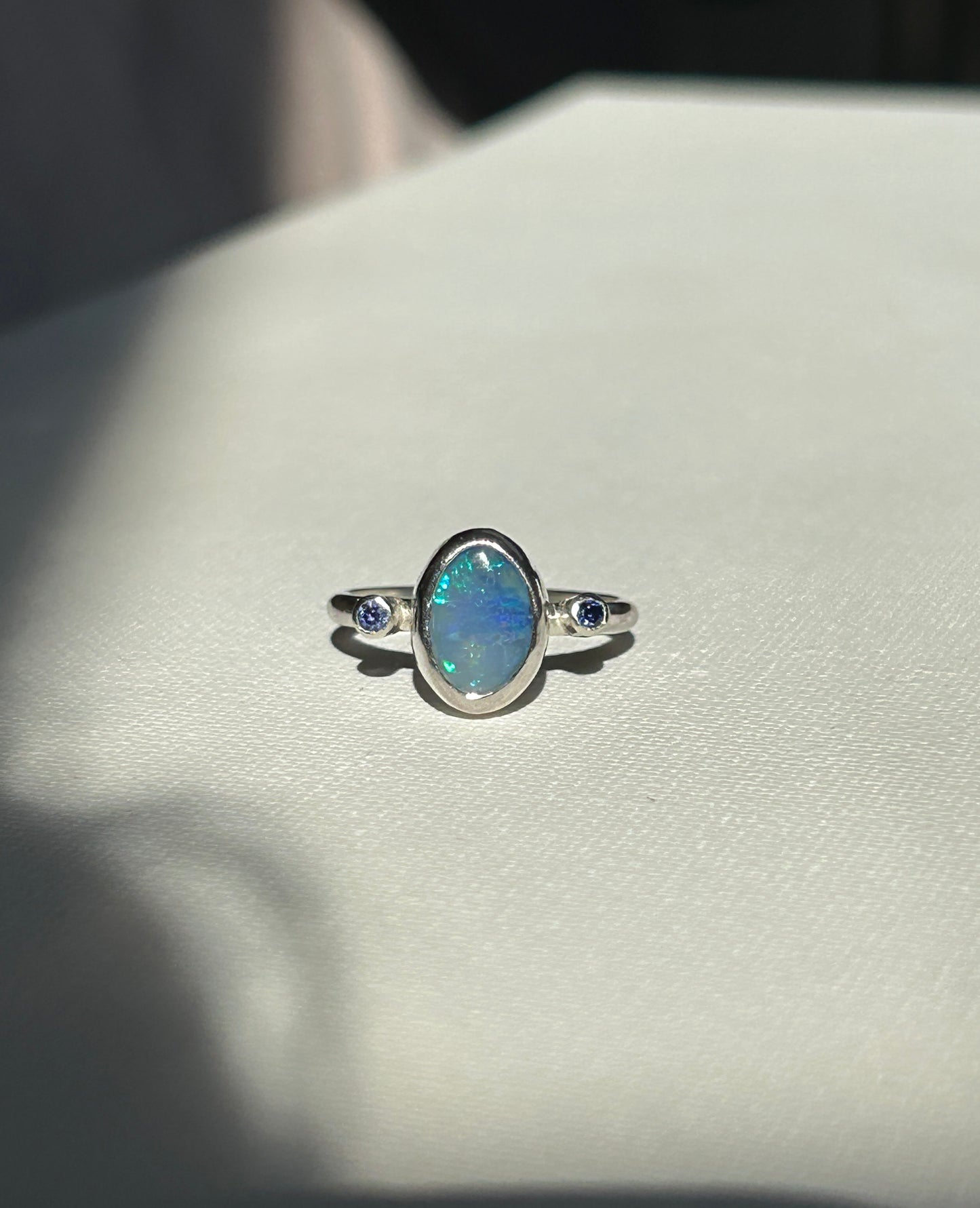 Blue sparkle trilogy Ring