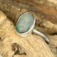 Solid crystal opal ring