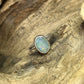 Solid crystal opal ring