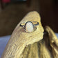 Teardrop solid opal ring
