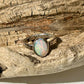 Warm Coober Pedy opal ring