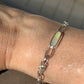 Green opal and Tsavorite bracelet.