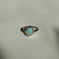 Crystal opal ring