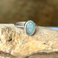 Solid crystal opal ring