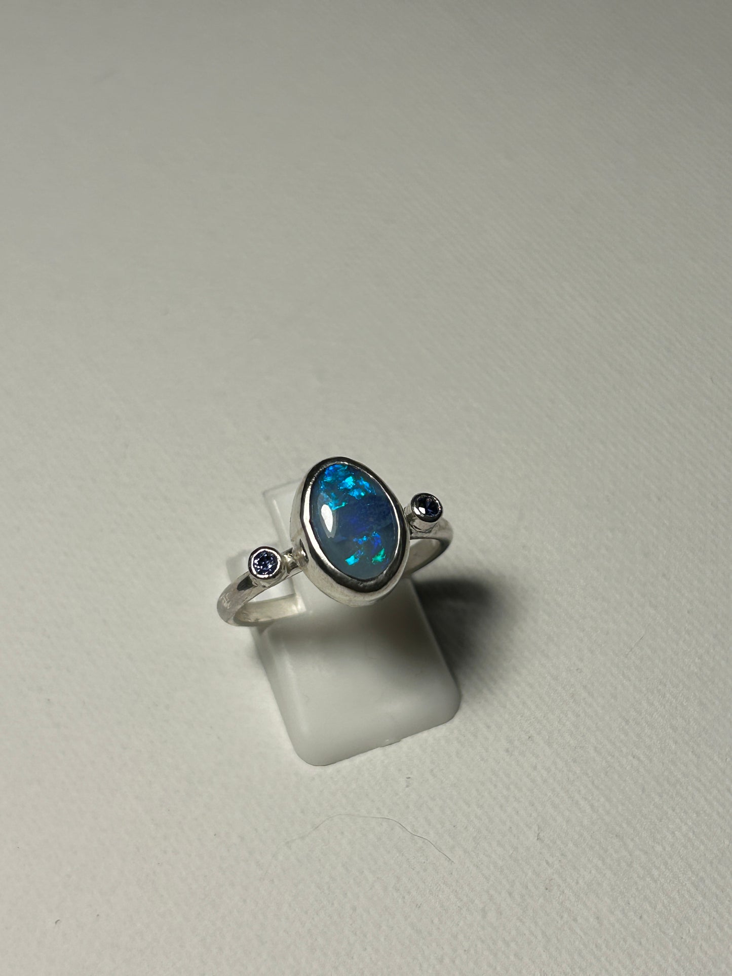 Blue sparkle trilogy Ring