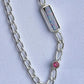 Boulder opal and Tourmaline bracelet