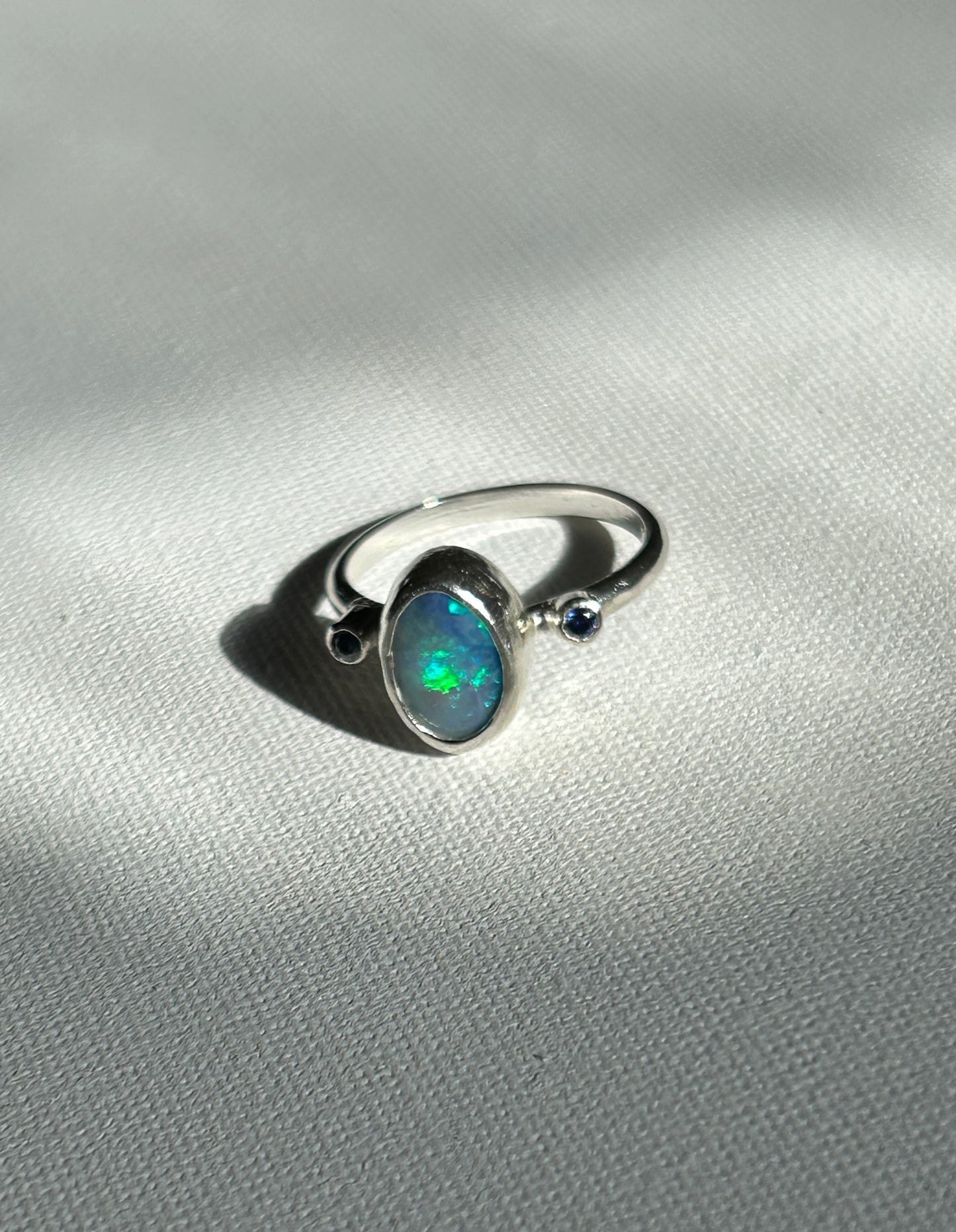 Blue sparkle trilogy Ring