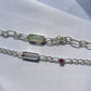 Green opal and Tsavorite bracelet.