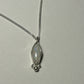 White drop pendant