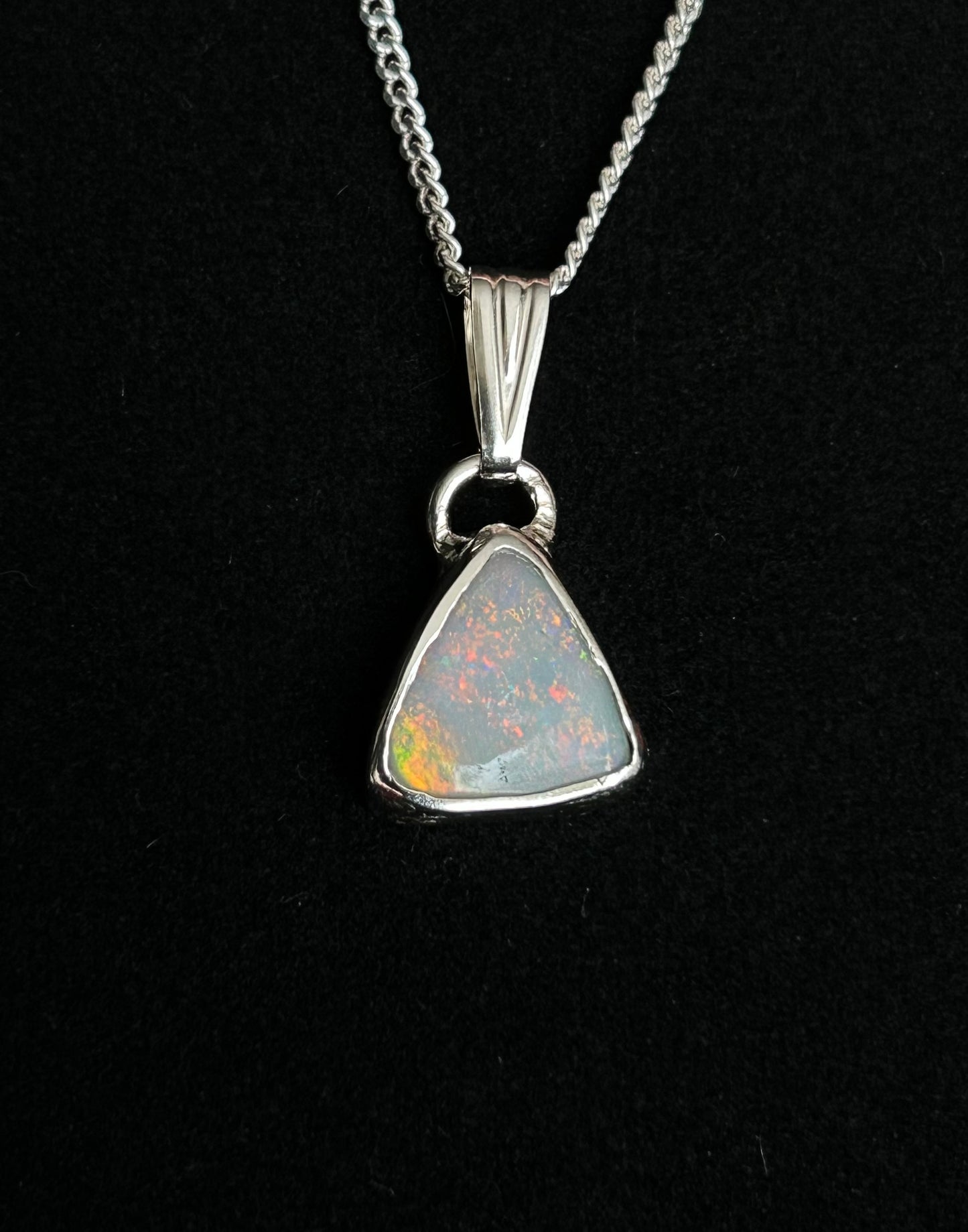 Triangle Opal Pendant
