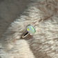 Green Coober Pedy opal ring