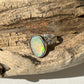 Solid Australian Lighting Ridge silver opal ring.
