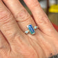 Blue trilogy ring