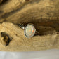 Teardrop solid opal ring