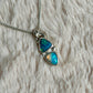 Double Crystal Opal pendant