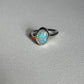 Crystal opal ring