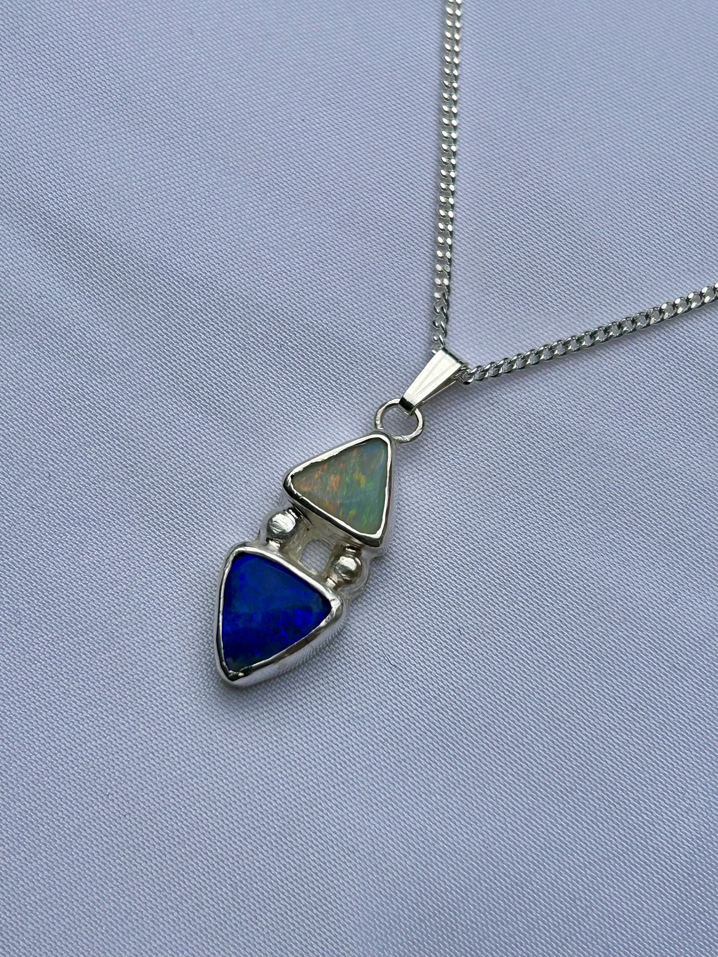 Double Opal pendant