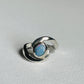Blue swirl ring