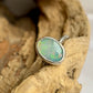 Solid crystal opal ring