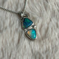 Double Crystal Opal pendant