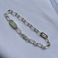 Green opal and Tsavorite bracelet.