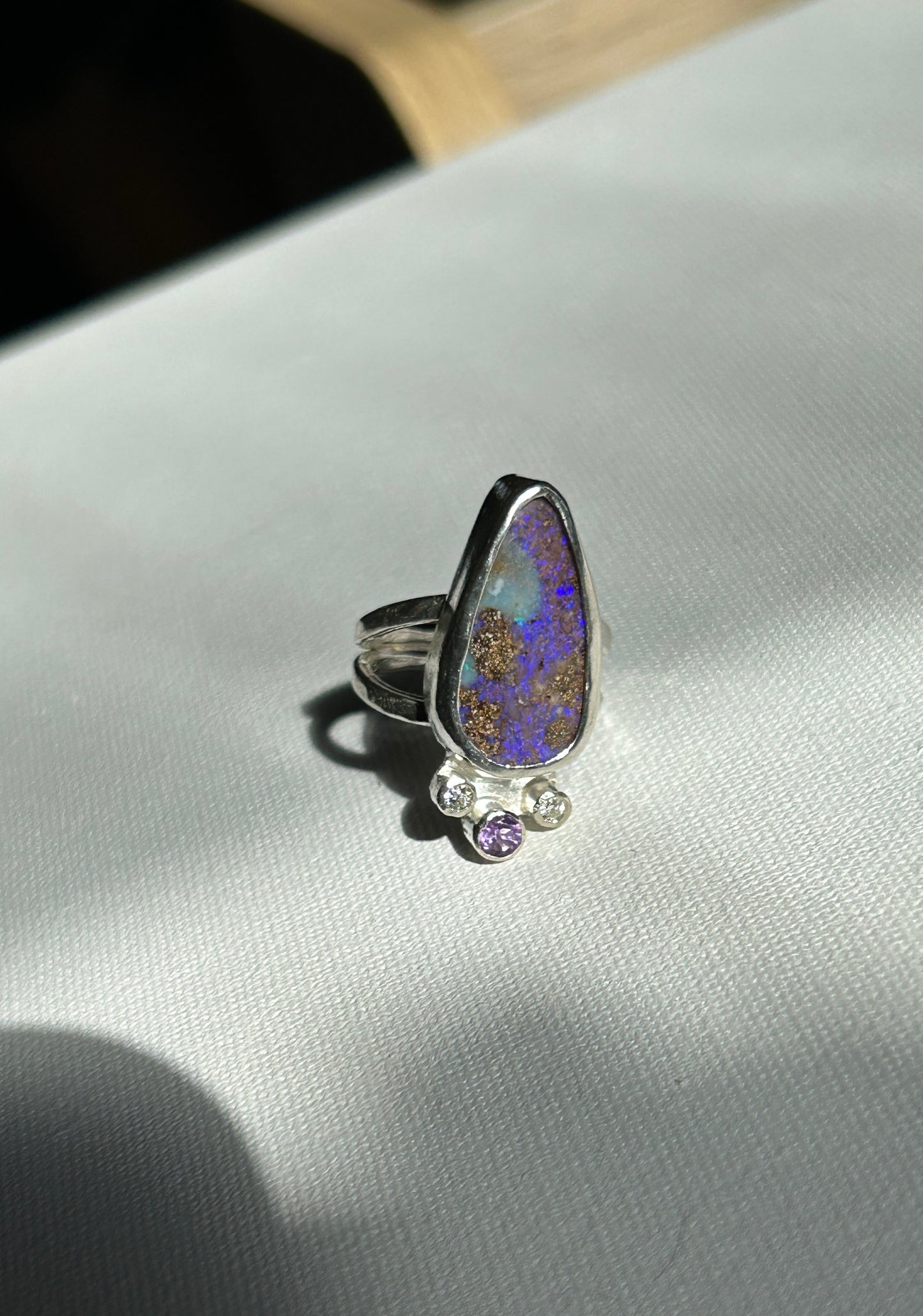 Purple passion crown ring