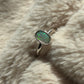 Green Coober Pedy opal ring