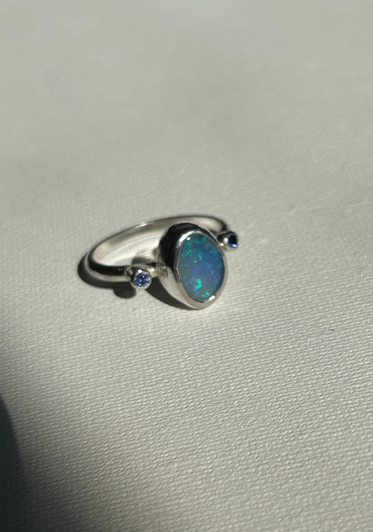 Blue sparkle trilogy Ring