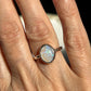 Crystal opal ring