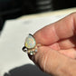 Crystal opal crown ring