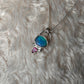 Opal and tourmaline pendant available