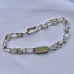 Green opal and Tsavorite bracelet.