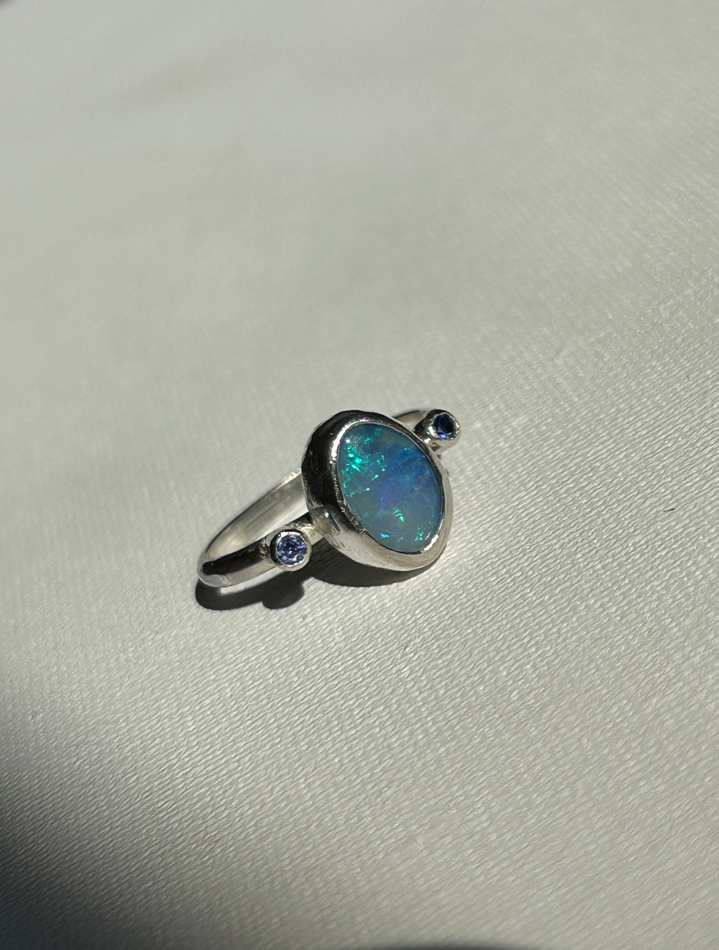 Blue sparkle trilogy Ring