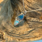 Double Crystal Opal pendant