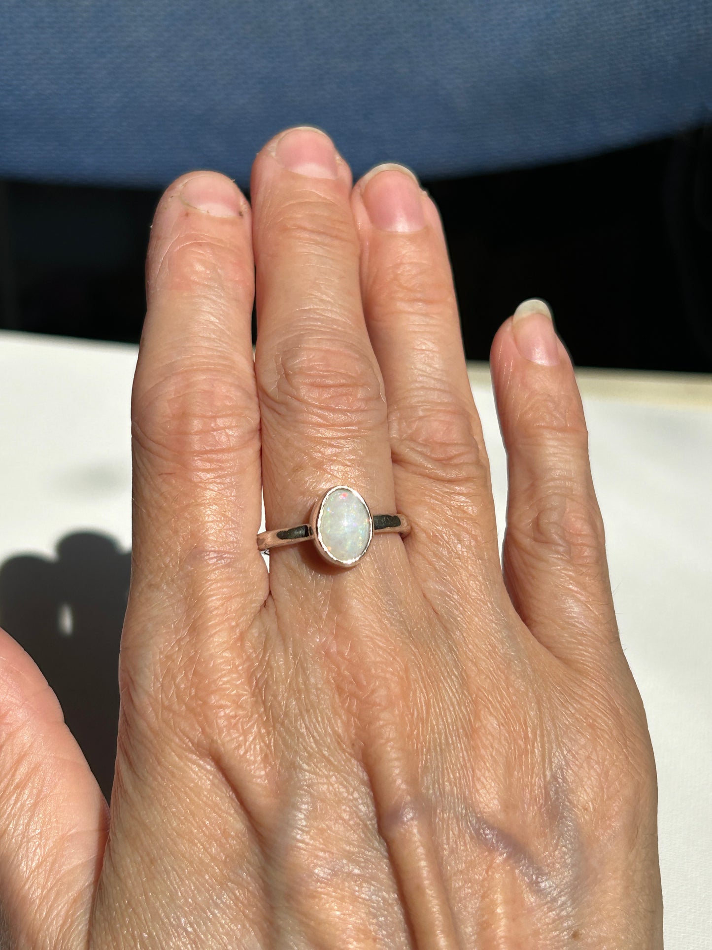 Coober Pedy opal ring