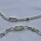 Green opal and Tsavorite bracelet.