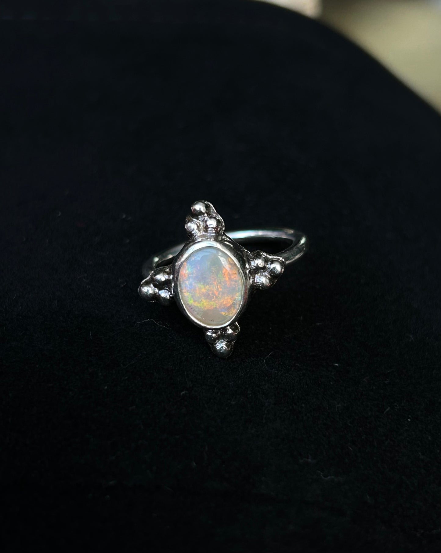Opal Accent Ring