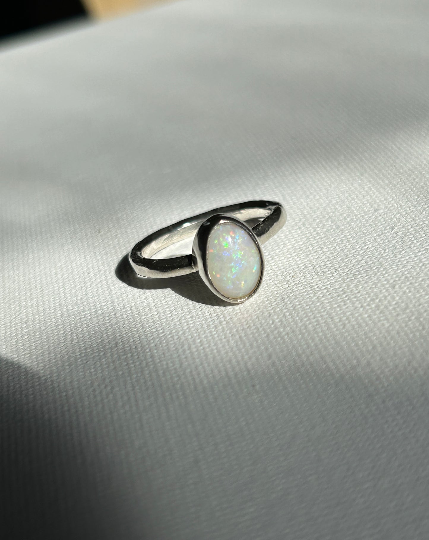 Coober Pedy opal ring