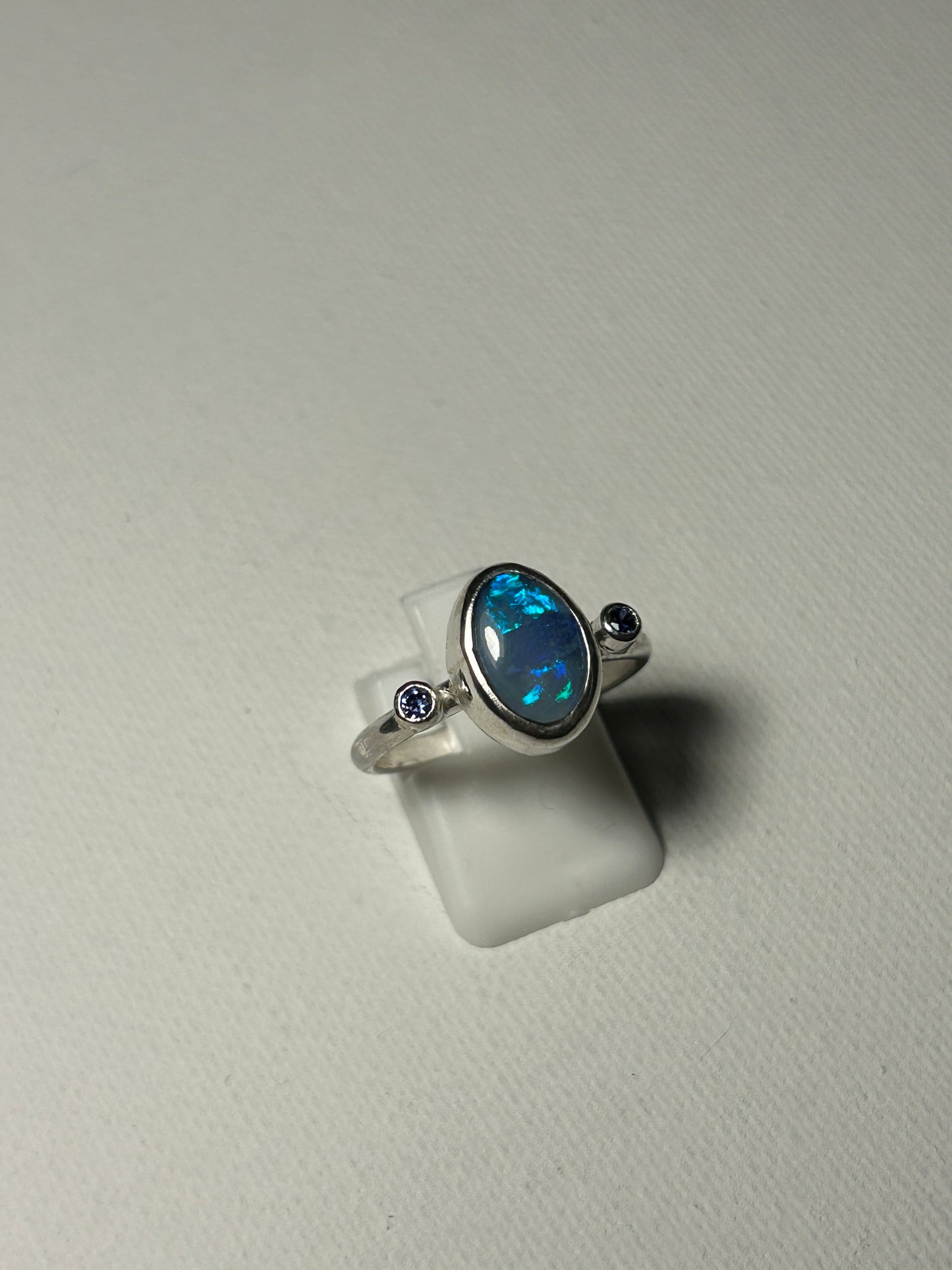 Blue sparkle trilogy Ring
